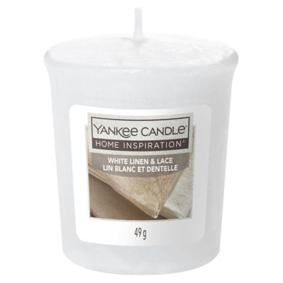 Yankee Candle Home Inspiration White Linen & Lace Votive 49g Yankee Candle Home Inspiration White Linen & Lace Votive 49g